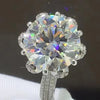 5 Carat Moissanite Side Stone Ring