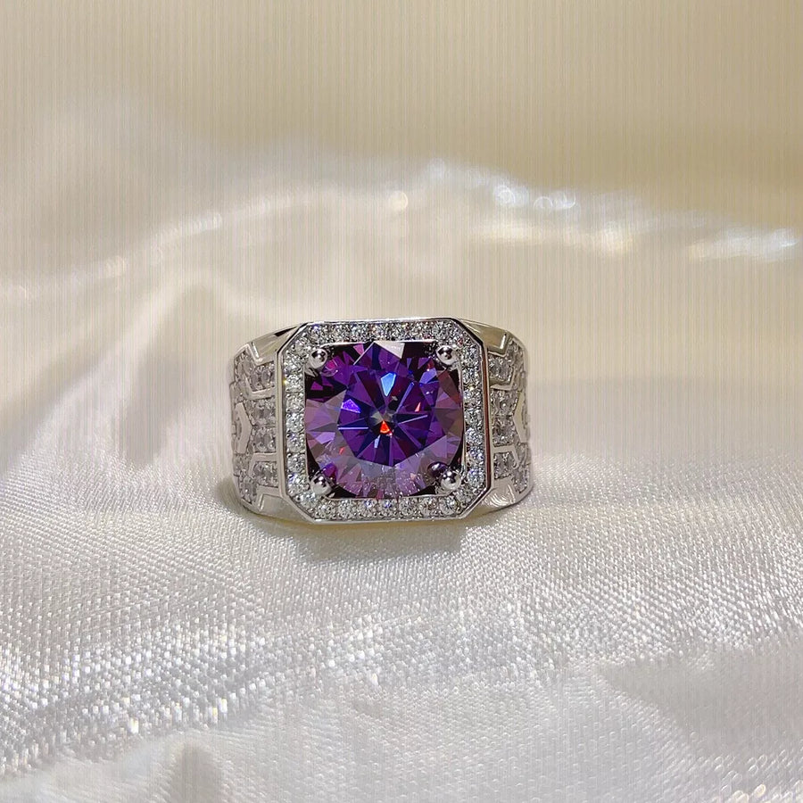5 Carat 925 Sterling Silver Moissanite Ring | Redblad 18K Solid Gold & Certified Diamond Rings