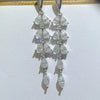6 Carat Moissanite 925 Sterling Silver Bar Earrings