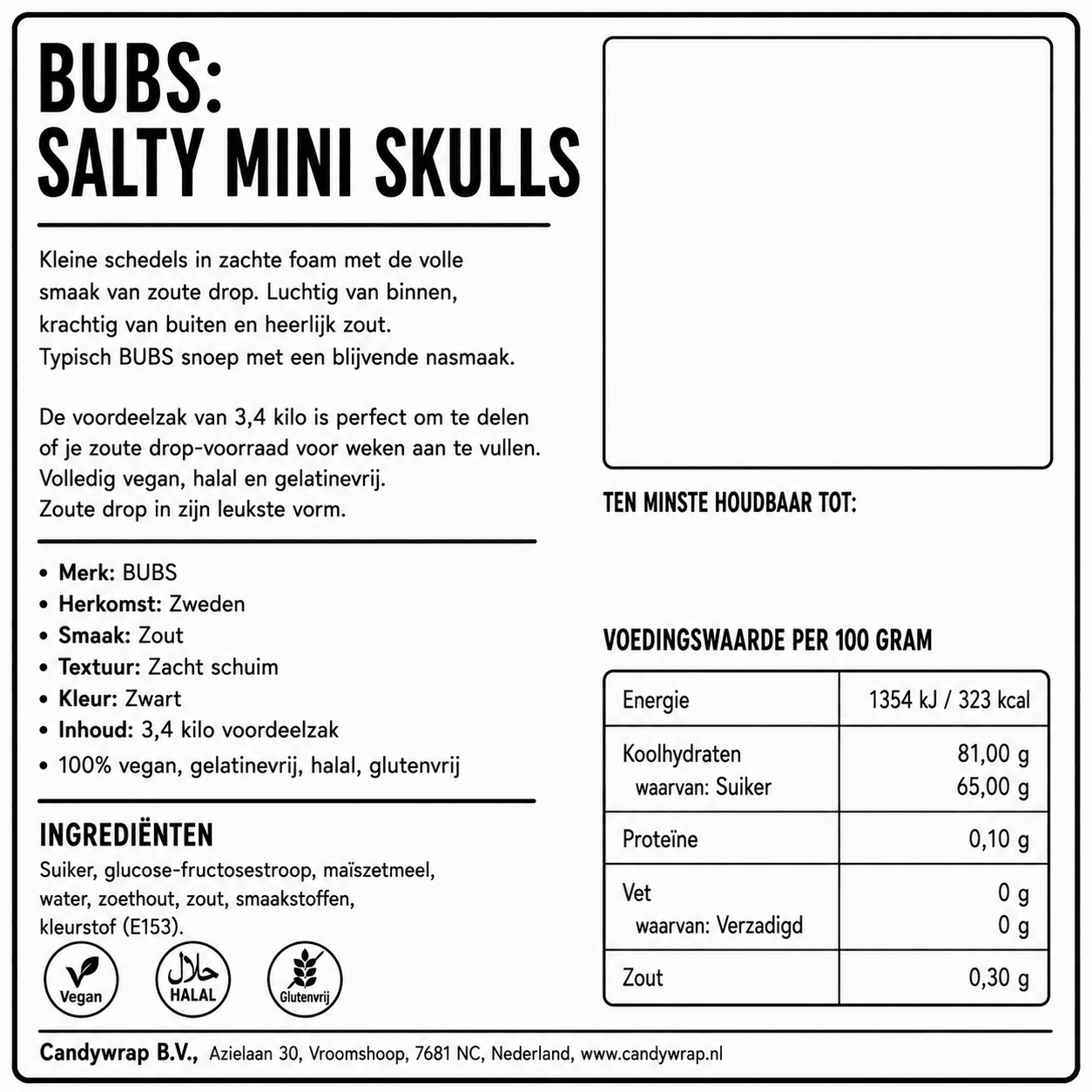BUBS: Salty Mini Skulls