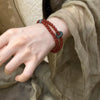 Double Layered Agate Beaded Bracelet
