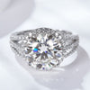 5 Carat Moissanite Split Shank Ring