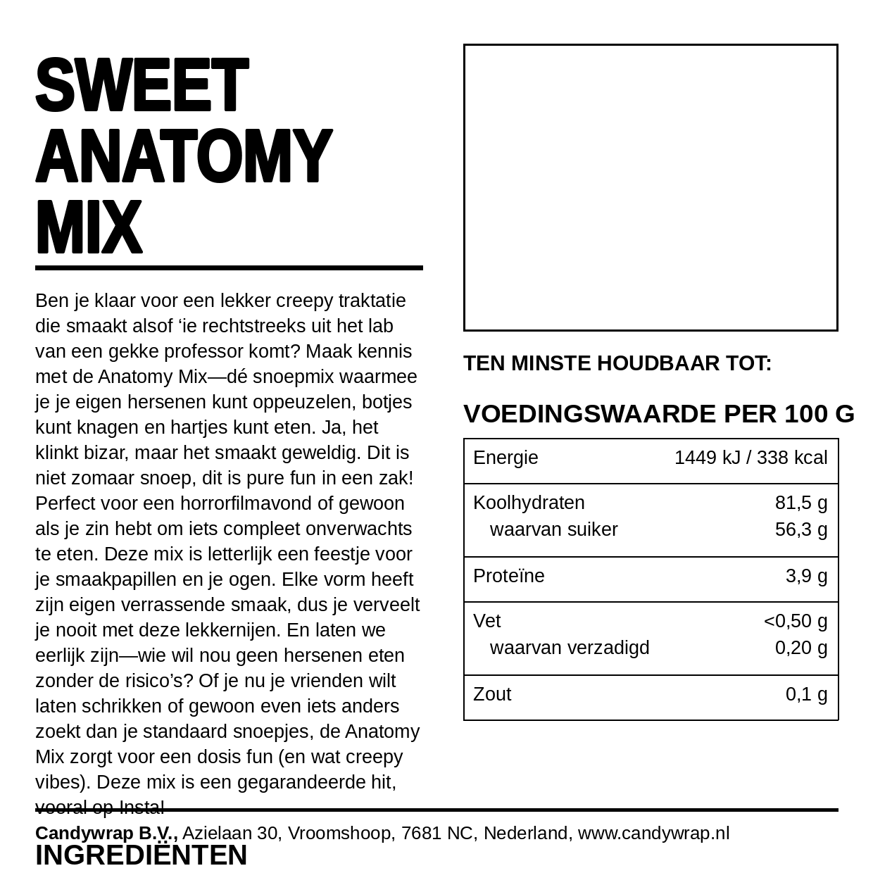 Sweet Anatomy Mix