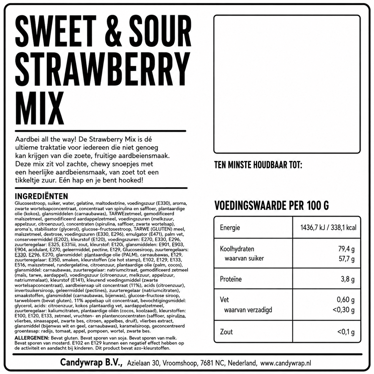 Sweet & Sour Strawberry Mix