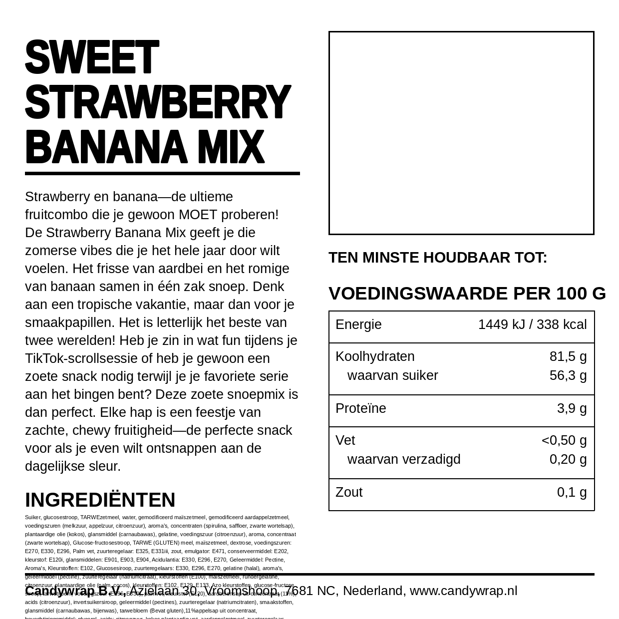 Sweet Strawberry Banana Mix