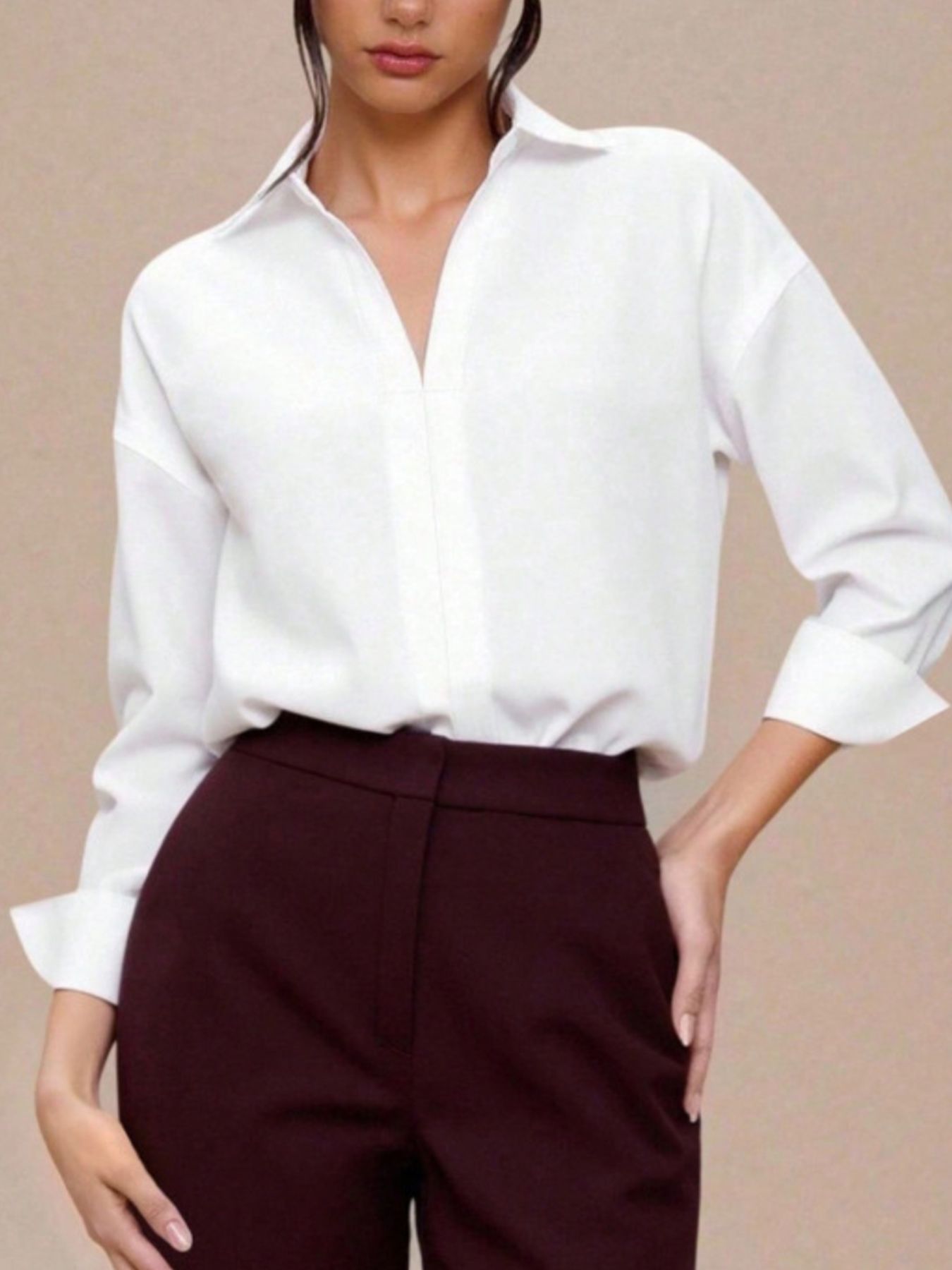 Button-Down Long Sleeve Bodysuit - Luxe Damesmode & Kleding Collectie | Redblad Nederland