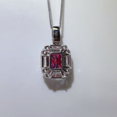 5 Carat Moissanite 925 Sterling Silver Pendant Necklace