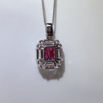 5 Carat Moissanite 925 Sterling Silver Pendant Necklace | Redblad 18K Solid Gold & Certified Diamond Necklaces