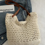 Openwork Woven Tote Bag