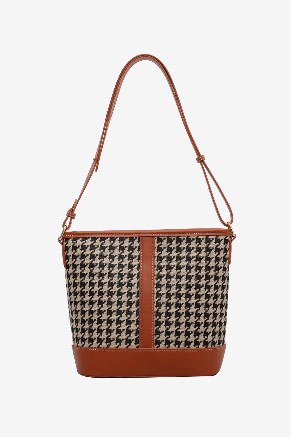 Houndstooth PU Leather Shoulder Bag - Luxe Damesmode & Kleding Collectie | Redblad Nederland