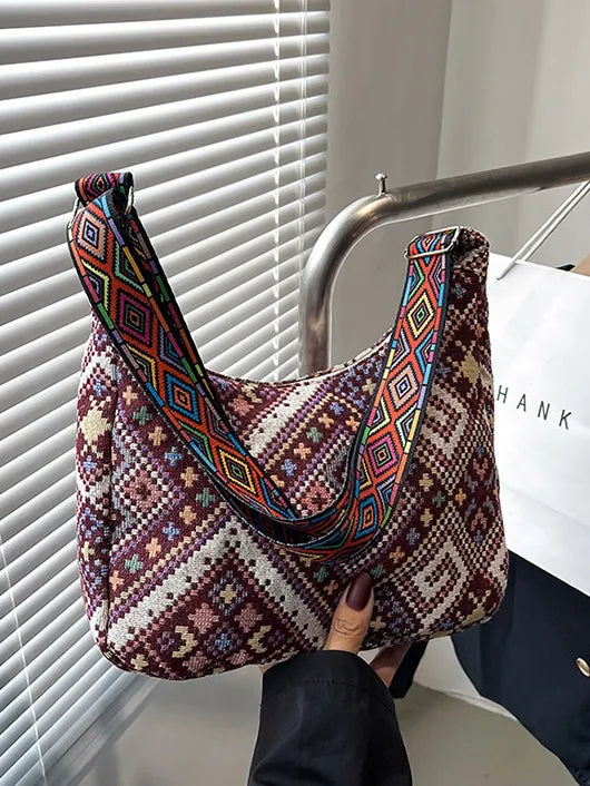 Geometric Adjustable Strap Crossbody Bag - Luxe Damesmode & Kleding Collectie | Redblad Nederland
