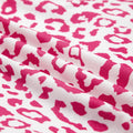 Rosa Leopard Elastesch Tailleband Schnürung Kontrast Trim Casual Shorts - Foto 6