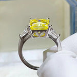 5 Carat Moissanite 925 Sterling Silver Ring | Redblad 18K Solid Gold & Certified Diamond Rings
