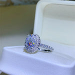 5 Carat Moissanite 925 Sterling Silver Ring | Redblad 18K Solid Gold & Certified Diamond Rings