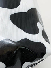 White Cow Spots Print Travel Tote Bag - Miniatuur