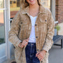 Shacket Vintage Vintage Minerale Degradato Oversized Shacket