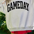 Hellgréng FOOTBALL GAMEDAY Duebelsäiteg gedréckte Héichhals-Reversibel-Sweatshirt - Foto 2
