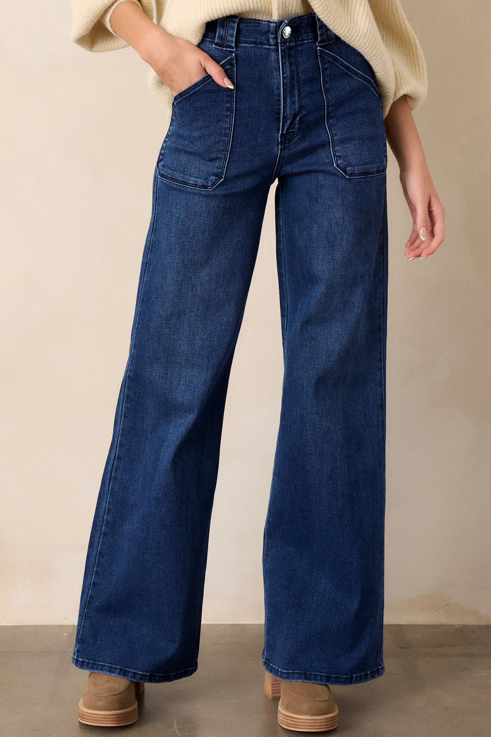 Dirty Blue Daily Fashion Straight Leg Mid-Rise Shift-Jeans