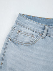 Jeans Skinny Skinny Beau Blue Mid Rise fino alla caviglia - Damesmode Afbeelding 8 - Miniatuur