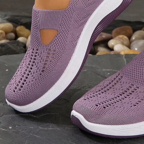 Round Toe Mesh Slip-Ons - Detail