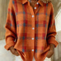 Plaid Button-Up Cardigan