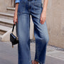 Bluing Mimimalist Patch Zakken Damjeans för Skift