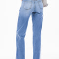 Dämmerungsblaue, locker, gerade beine, hoch geschnittene Jeans - Foto 6