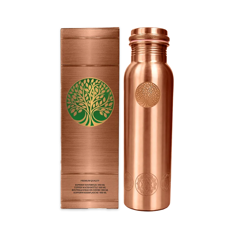 Koperen Drinkfles 950 ml - Chakra