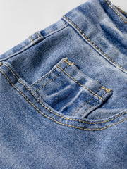 Ashleigh Blue gestickte Western Print Flare-Jeans in voller Länge – Damesmode Afbeelding 7 - Miniatuur