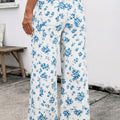 Vaqueros azul celeste, estampado floral, cintura recta y pierna recta - Foto 2