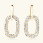 2.16 Carat Moissanite 925 Sterling Silver Earrings | Redblad 18K Solid Gold & Certified Diamond Earrings