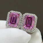 Shiny and Elegant 2 Carat Moissanite Stud Earrings | Redblad 18K Solid Gold & Certified Diamond Earrings