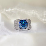5 Carat 925 Sterling Silver Moissanite Ring | Redblad 18K Solid Gold & Certified Diamond Rings