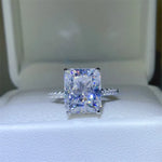 5 Carat Moissanite Zircon 925 Sterling Silver Ring | Redblad 18K Solid Gold & Certified Diamond Rings