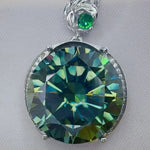 20 Carat Moissanite 925 Sterling Silver Pendant Necklace | Redblad 18K Solid Gold & Certified Diamond Necklaces