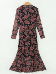 Robe noire rétro à manches longues à manches longues en maille décontractée - Image de mode féminine 8 - Miniatuur