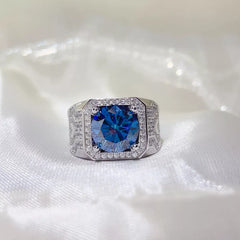 5 Carat 925 Sterling Silver Moissanite Ring