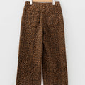 Brown Leopard Print Ruffled Hem Shift Jeans - Damesmode Afbeelding 6 - Foto 6