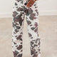Bruin Cow Spots con jeans stampati a più tasche