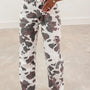 Bruin Cow Spots Printed Multi Pocketed Jeans