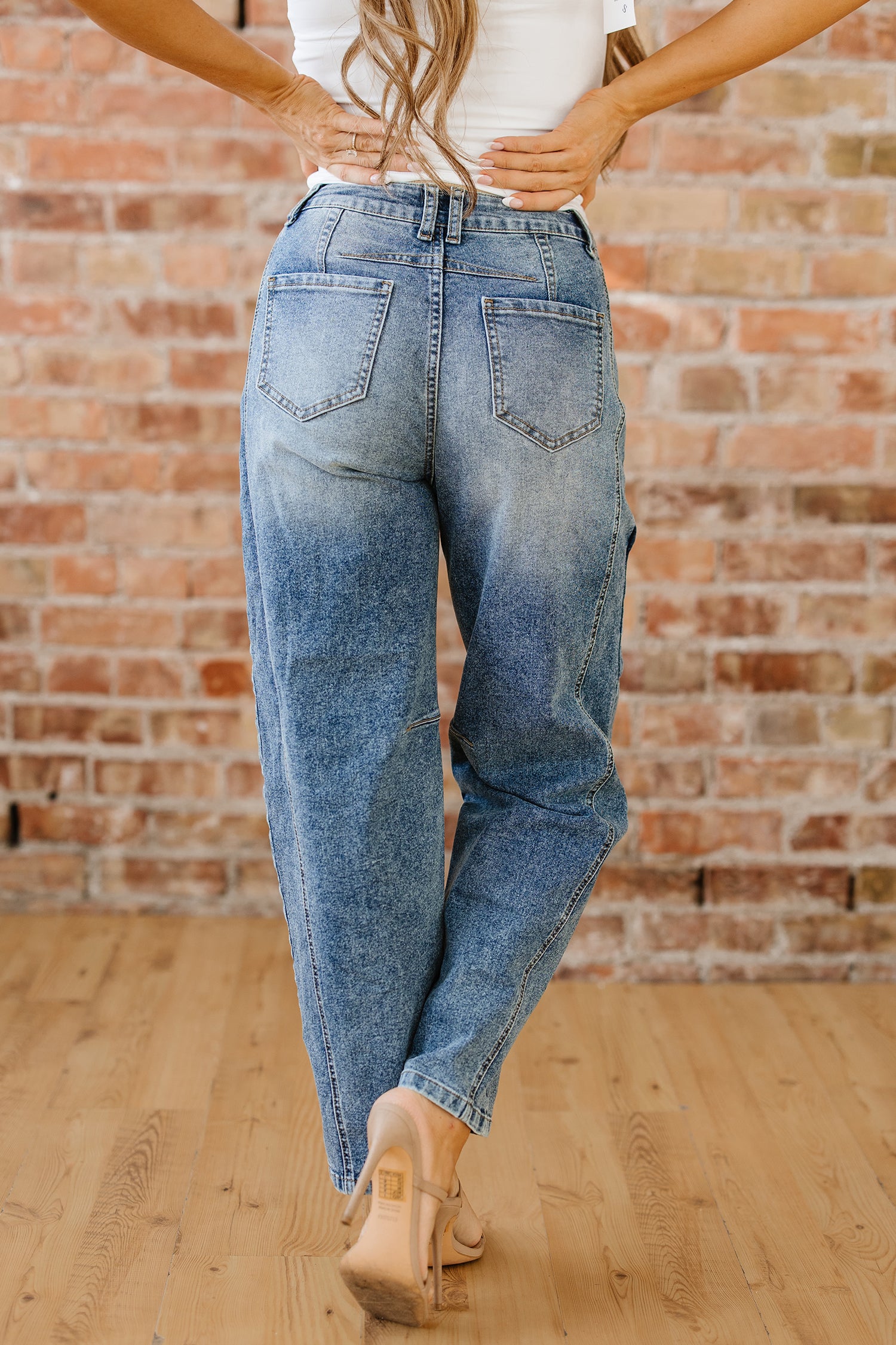 Jeans Shift Switch Bleu Vintage Vintage Lavé