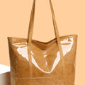 Camel Retro Letter Print wasserdichte PVC-Tragetasche - Foto 4