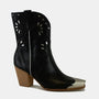 Beast Fashion Cut-Out Floral Embroidery Boots