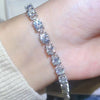 10 Carat Moissanite Platinum-Plated Bracelet