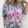 T-shirt décontracté Woodland Camo rose LOVE LIKE JESUS - Foto 3
