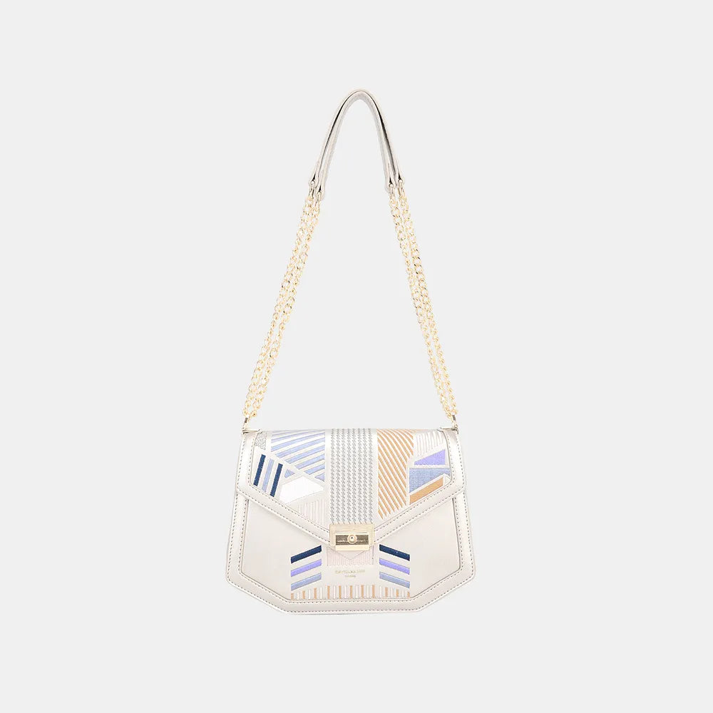 David Jones Geometric Print Crossbody Bag - Luxe Damesmode & Kleding Collectie | Redblad Nederland