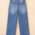 Vaqueros azul celeste con doble cremallera y pierna recta - Foto 5
