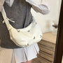Butterfly Ruched Strap Shoulder Bag
