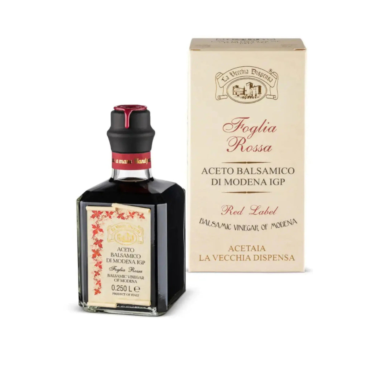 La Vecchia Dispensa – Rode Label Balsamicoazijn uit Modena IGP