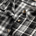 Veste noire à manches longues à manches longues à col en V et grande taille - Damesmode Afbeelding 5 - Thumbnail